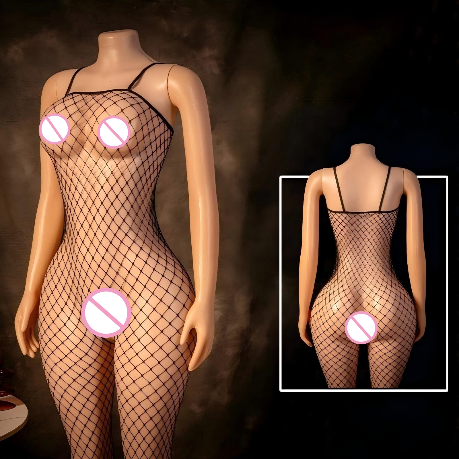 Breast Wrapping Teddies Bodysu - Bodystocking Fishnet ulasan dan harga