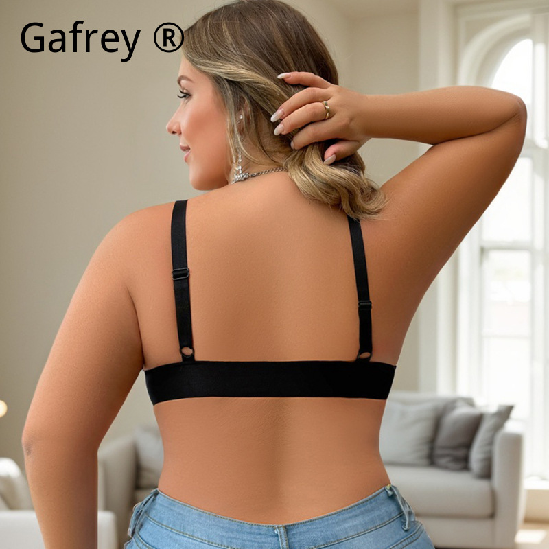 Plus Size Women French Lace Wi - Bralette Wireless Soft ulasan dan harga