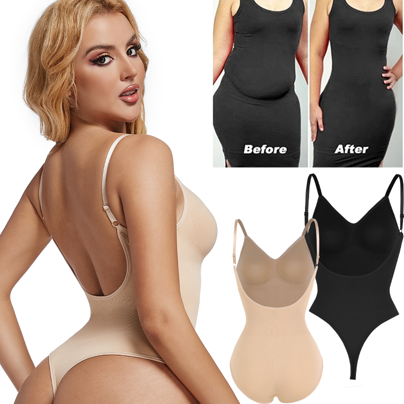 Womens Backless Bodysuits Seam - Shapewear Bodysuit Firm ulasan dan harga
