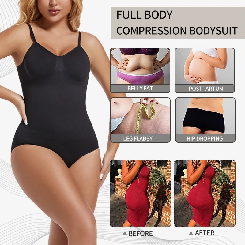 Womens Backless Bodysuits Seam - Shapewear Bodysuit Firm ulasan dan harga