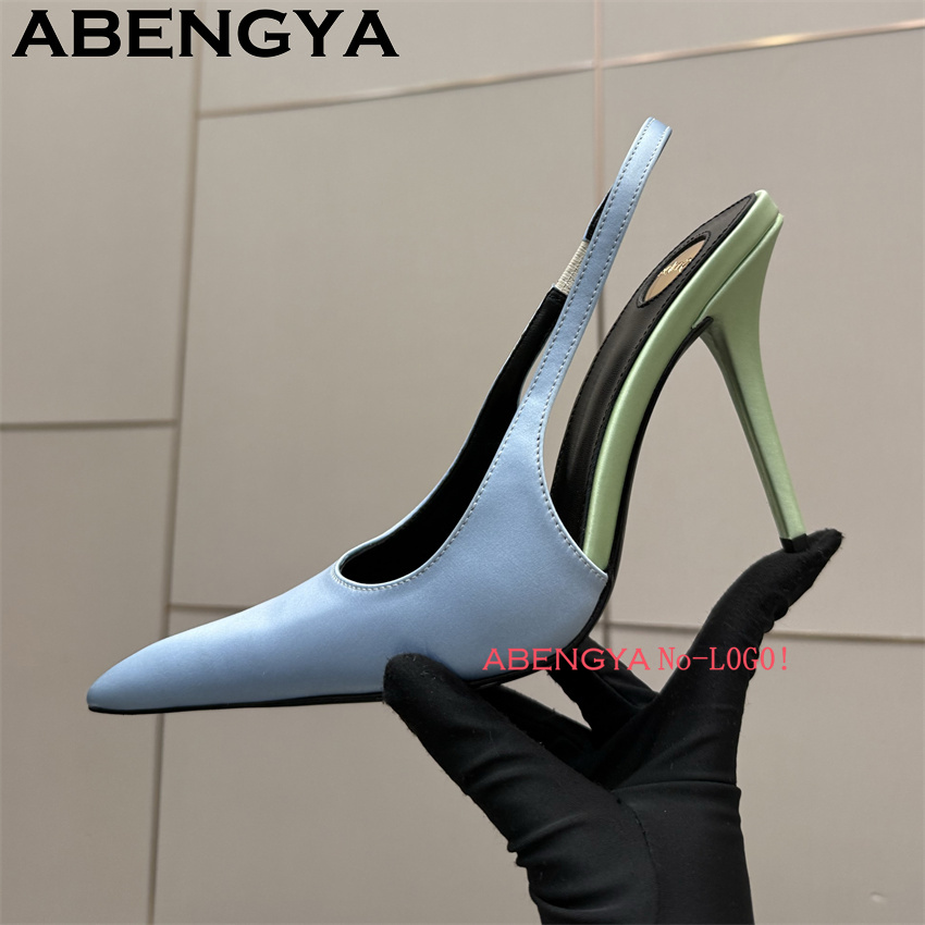 Multi-color Satin Pointy Toe T - Slip Dress Satin ulasan dan harga