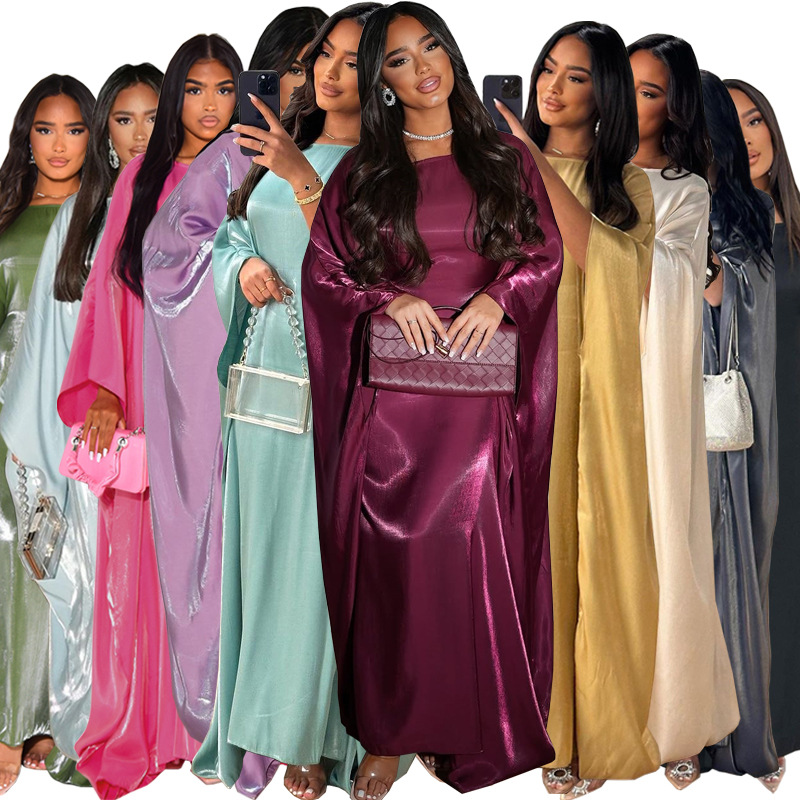 One Size New Summer Middle Eas - Robe Silk Women ulasan dan harga