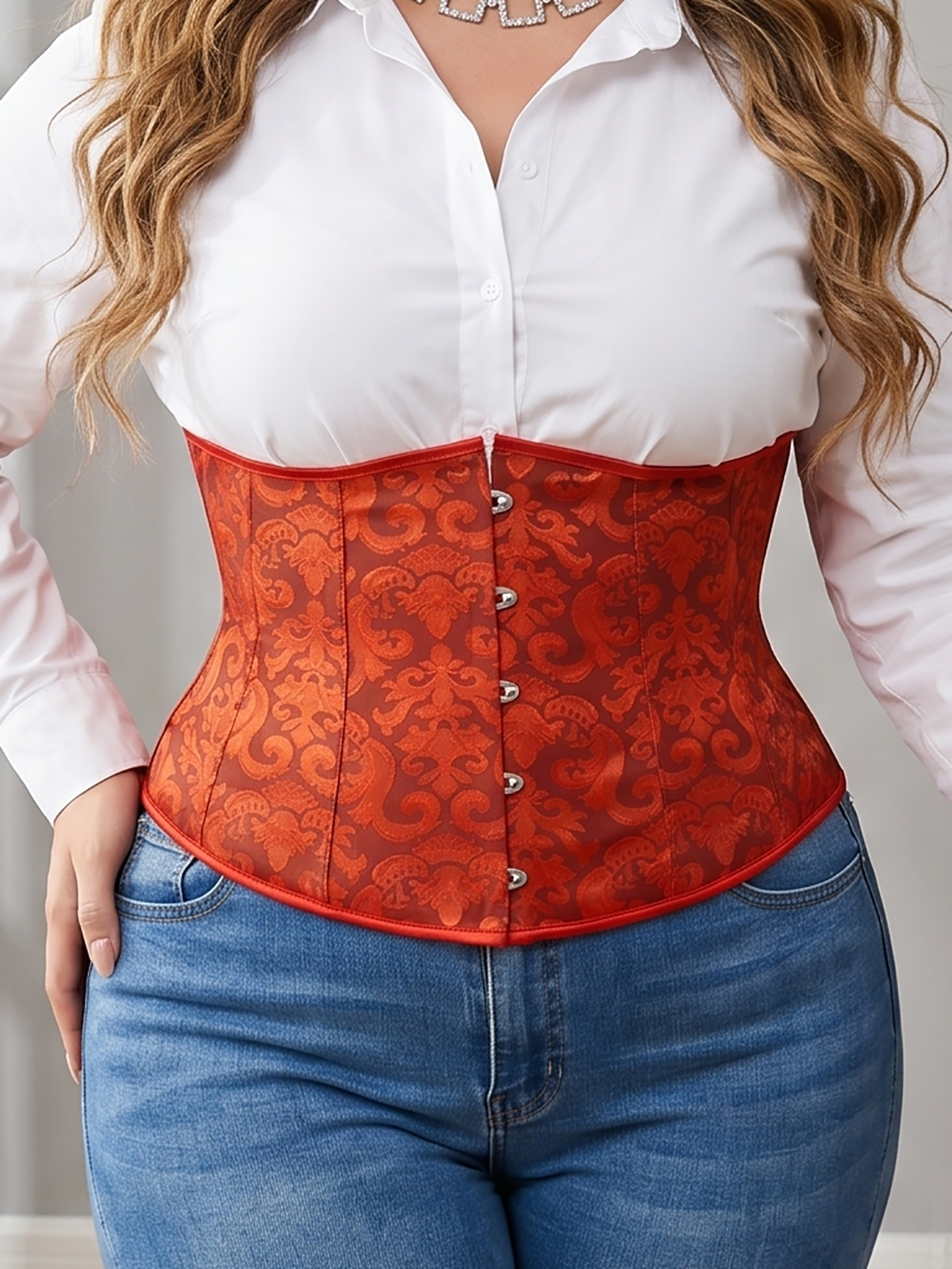 Women's Plus Size Court Lace W - Corset Waist Cinch ulasan dan harga