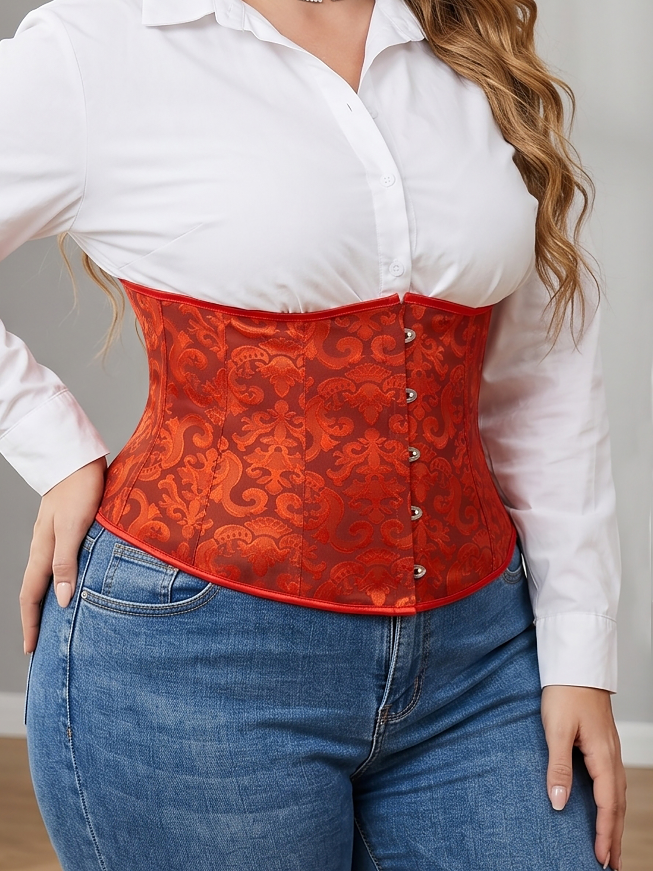 Women's Plus Size Court Lace W - Corset Waist Cinch ulasan dan harga