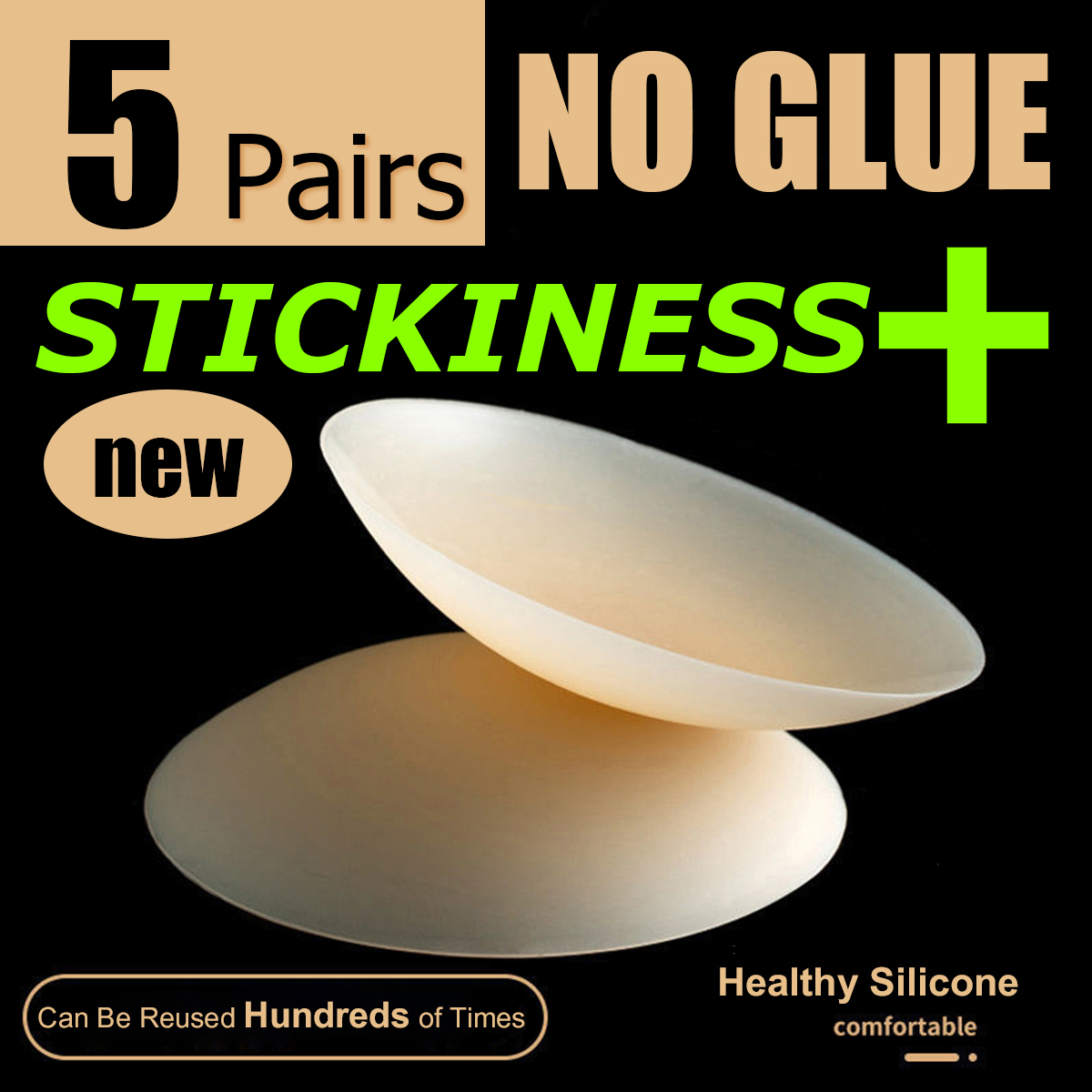 5 Pairs More Sticky 10cm No Tr - Silicone Bra Adhesive ulasan dan harga