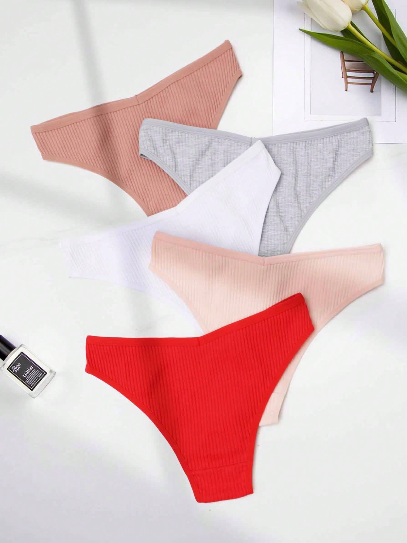 5-Pack Ribbed Seamless Briefs  - Seamless Underwear Women ulasan dan harga