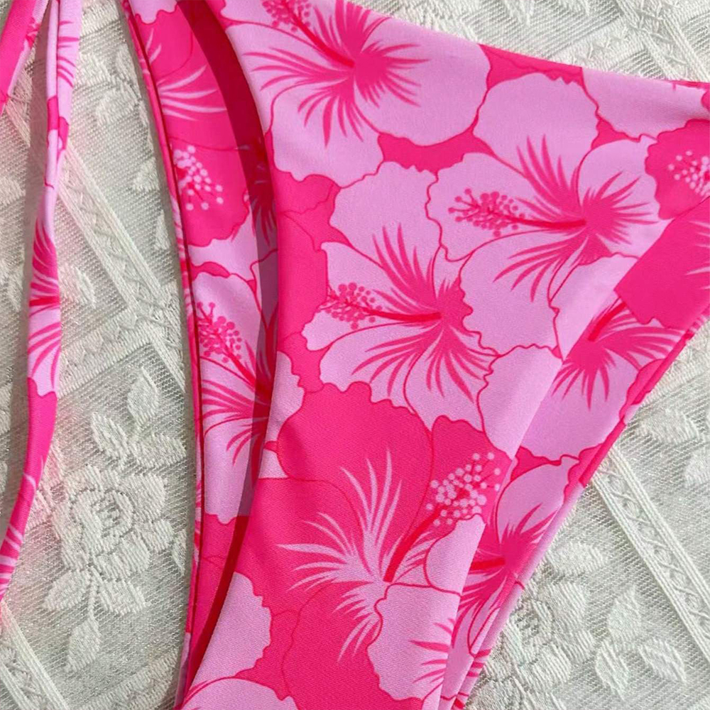 Women's Printed Vest Bikini+Th - Thong Bikini Women ulasan dan harga