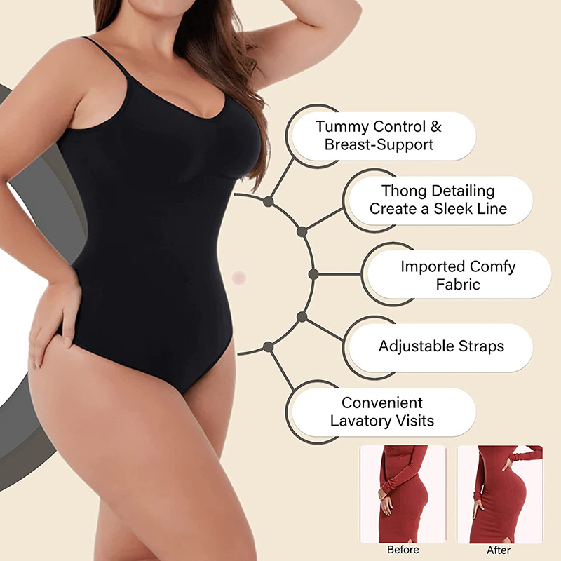 Seamless Backless Sculpting Bo - Shapewear Bodysuit Firm ulasan dan harga