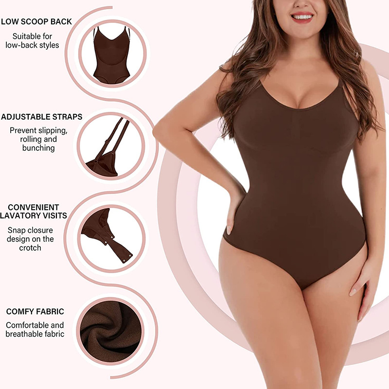 Seamless Backless Sculpting Bo - Shapewear Bodysuit Firm ulasan dan harga