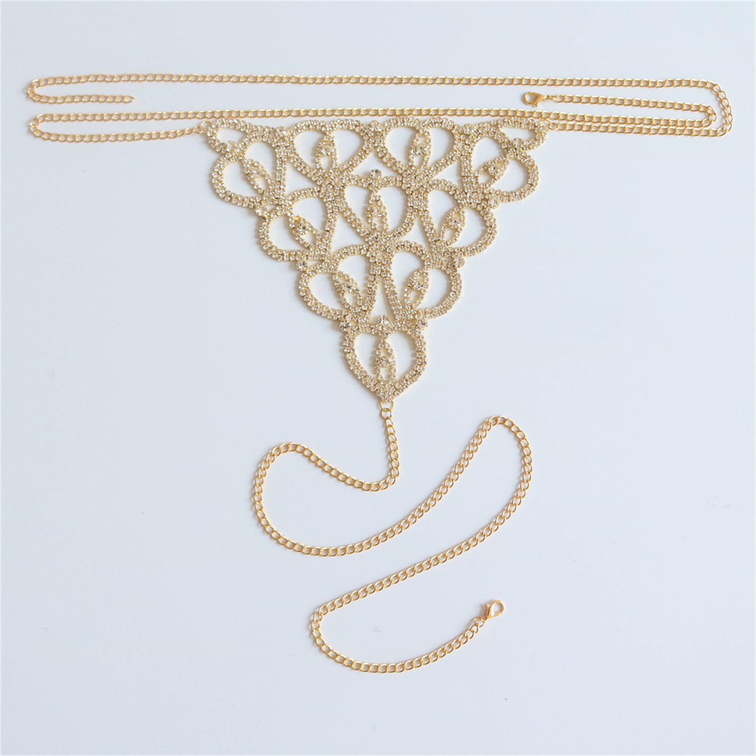 Sexy Body Chain Heart-shaped T - Thong Bikini Women ulasan dan harga