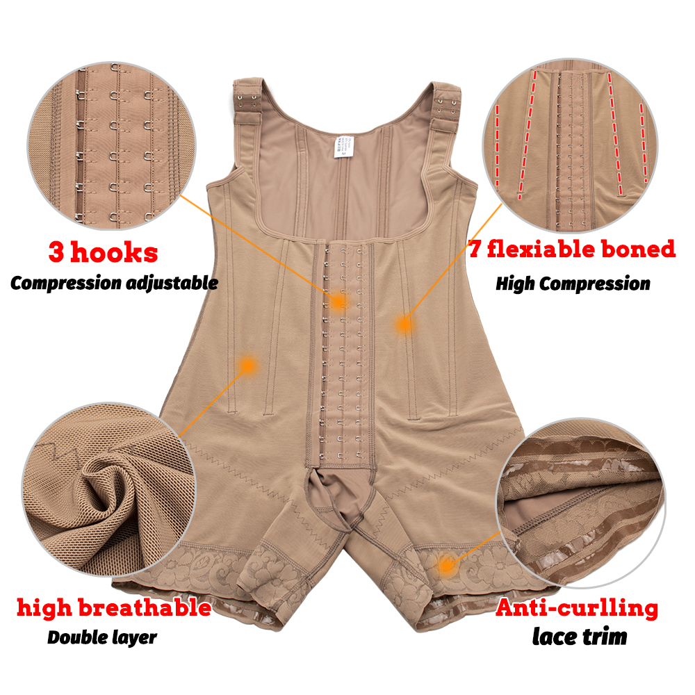 Fajas Colombian Girdles Post L - Shapewear Bodysuit Firm ulasan dan harga