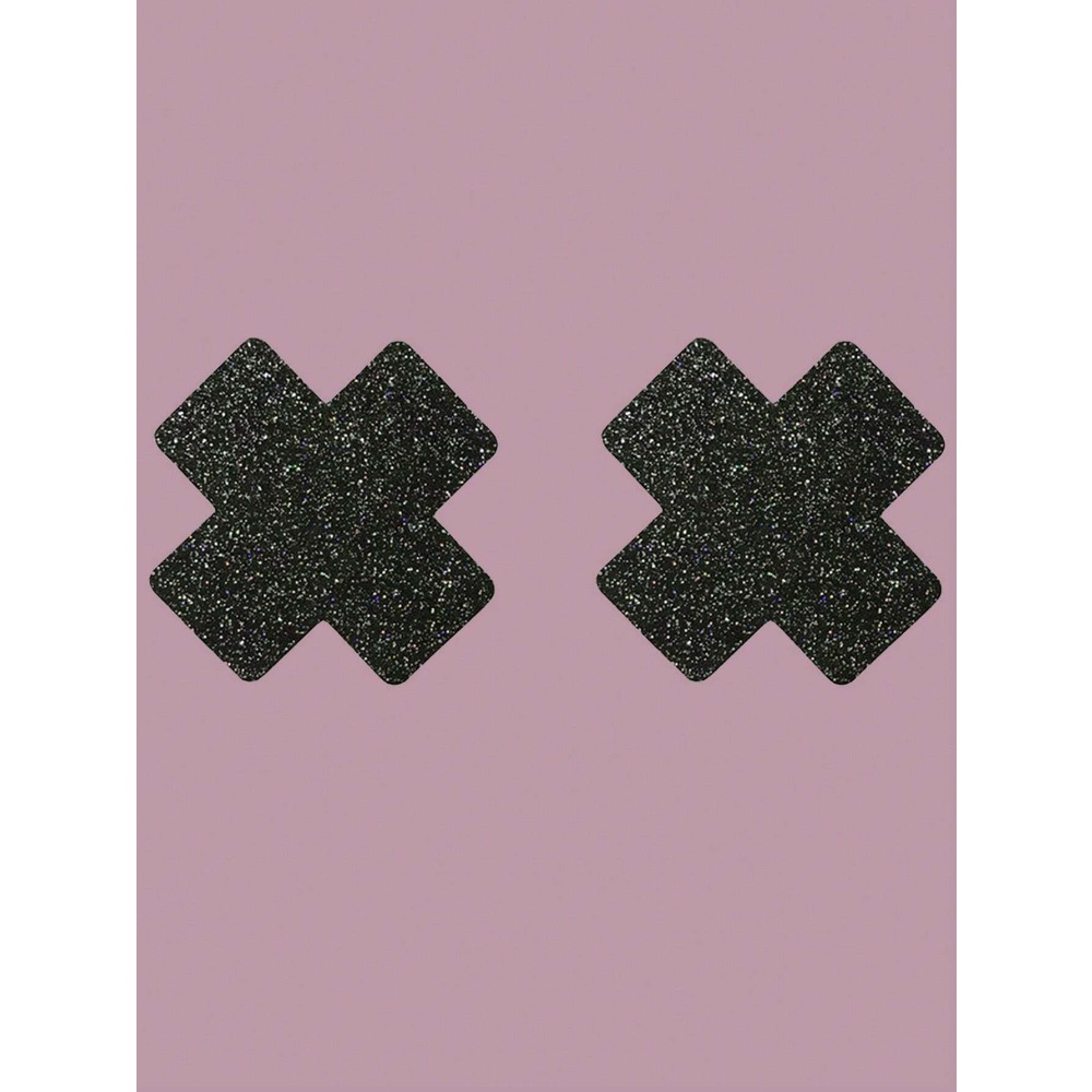 8pcs Glitter Cross Nipple Past - Nipple Cover Pasties ulasan dan harga