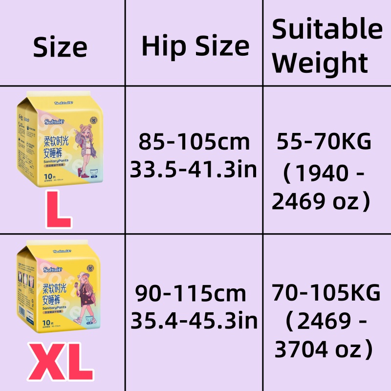 Size L (Large) Overnight Sleep - Boyshort Underwear ulasan dan harga