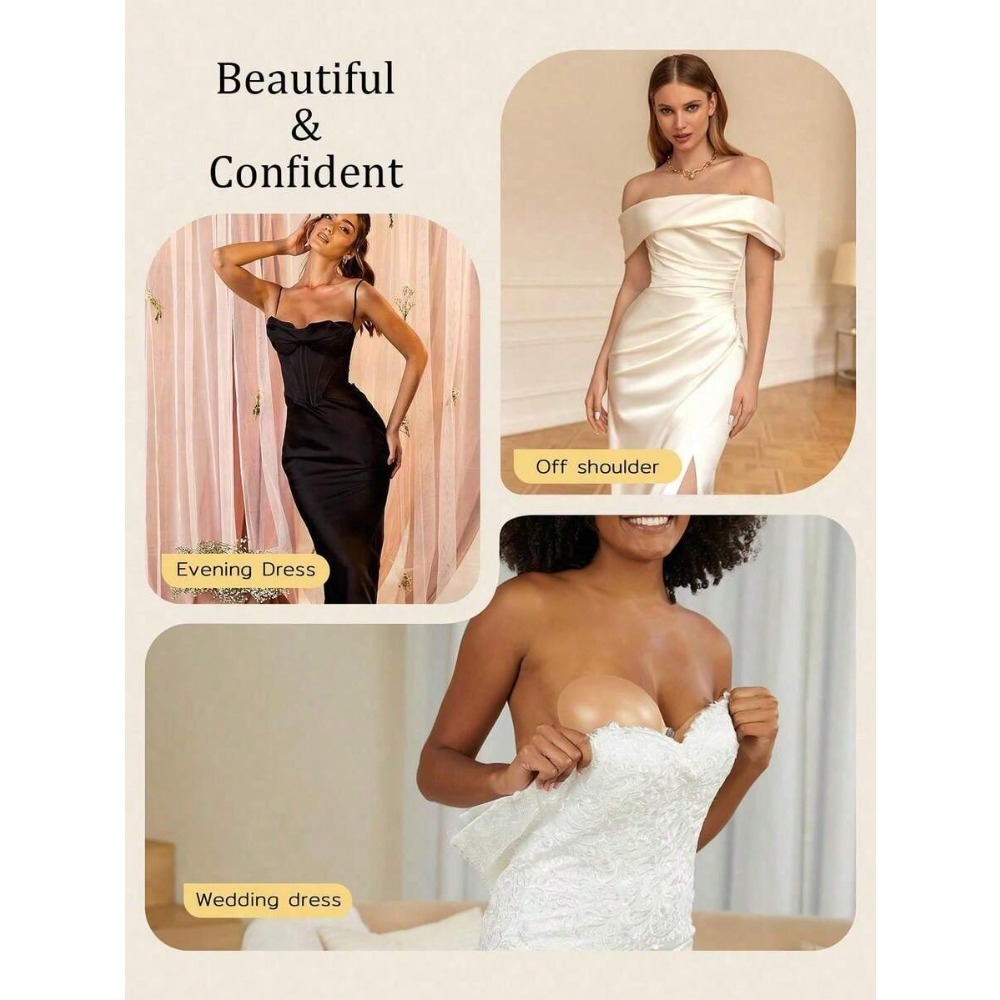 Waterproof Silicone Invisible  - Strapless Bra Backless ulasan dan harga