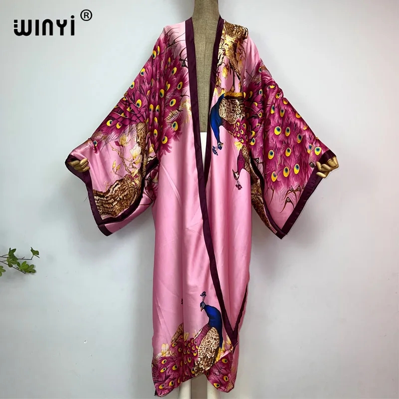 WINYI 2024 Summer Women Cardig - Robe Silk Women ulasan dan harga